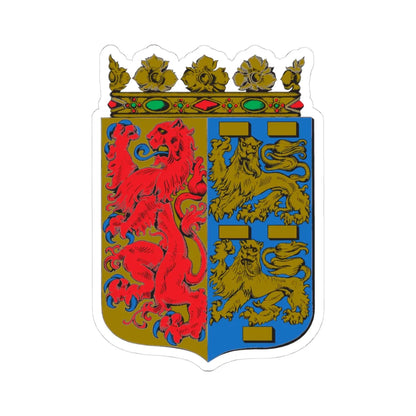 Wapen van Noord-Holland (Netherlands) (Coat of Arms) STICKER Vinyl Kiss-Cut Decal 4 Inch White - The Sticker Space