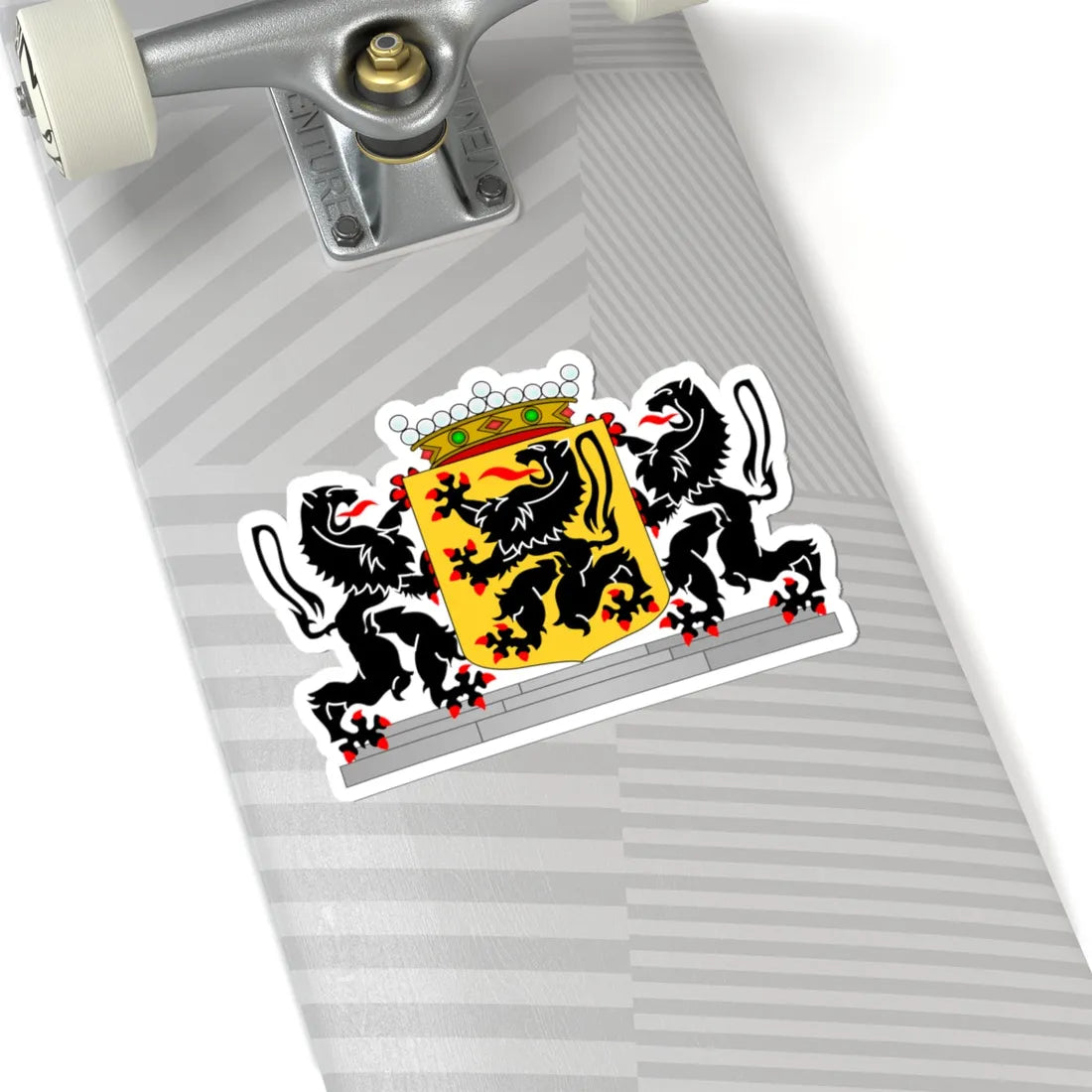 Wapen van Oost-Vlaanderen (Belgium) (Coat of Arms) STICKER Vinyl Kiss-Cut Decal - The Sticker Space