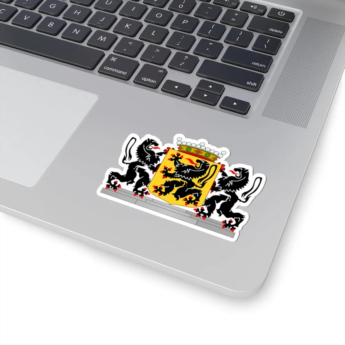 Wapen van Oost-Vlaanderen (Belgium) (Coat of Arms) STICKER Vinyl Kiss-Cut Decal - The Sticker Space