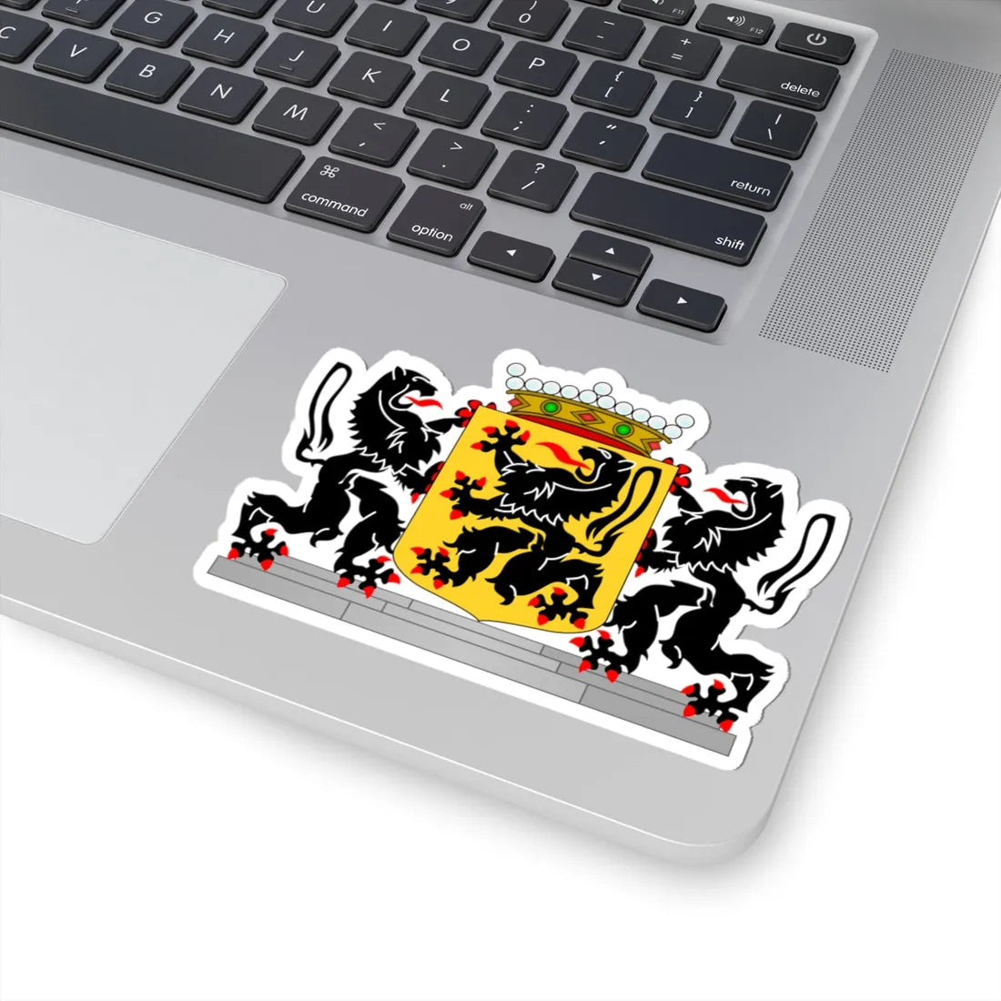 Wapen van Oost-Vlaanderen (Belgium) (Coat of Arms) STICKER Vinyl Kiss-Cut Decal - The Sticker Space