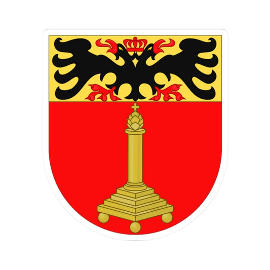 Wapen van Sint-Truiden (Belgium) (Coat of Arms) STICKER Vinyl Kiss-Cut Decal 2 Inch White - The Sticker Space