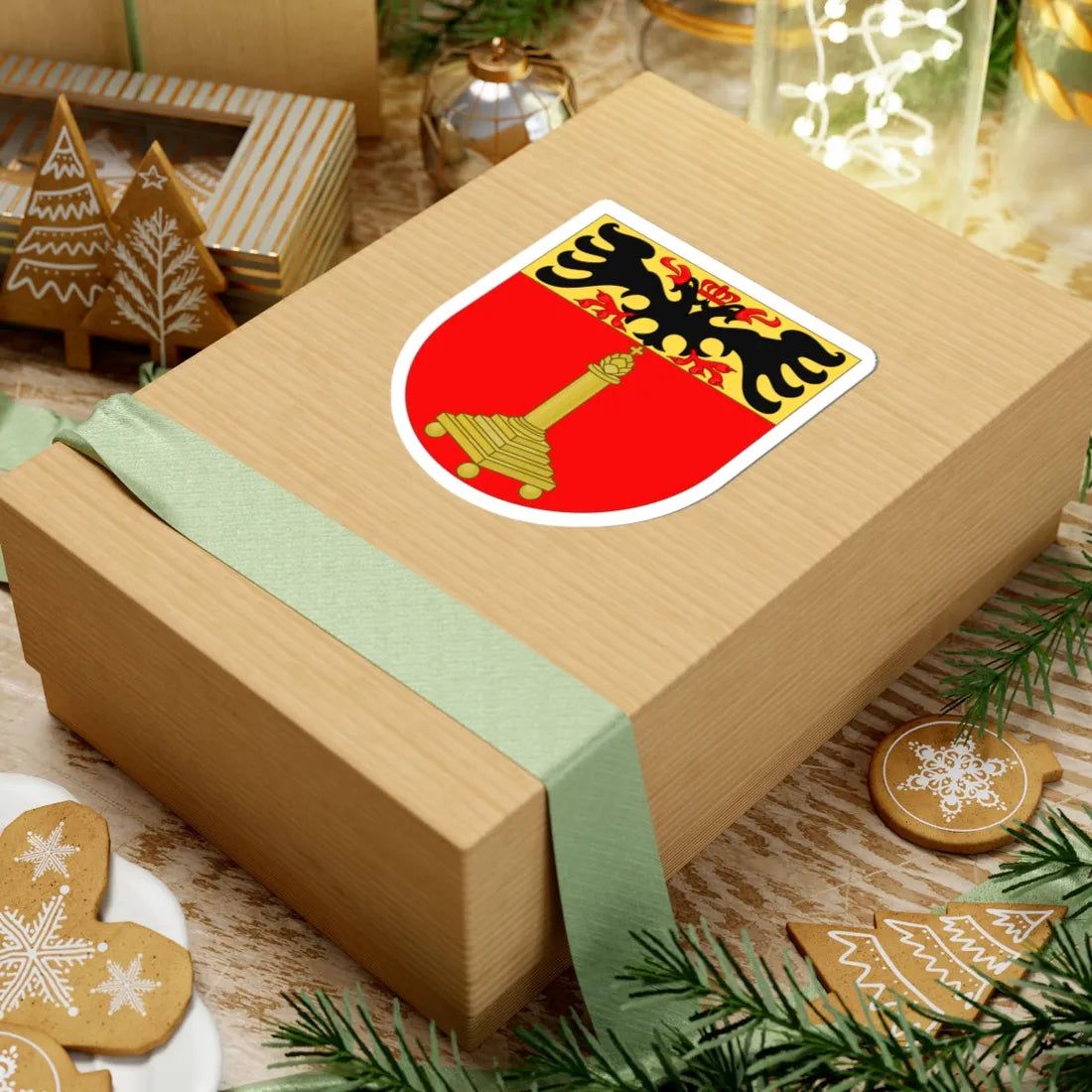 Wapen van Sint-Truiden (Belgium) (Coat of Arms) STICKER Vinyl Kiss-Cut Decal - The Sticker Space