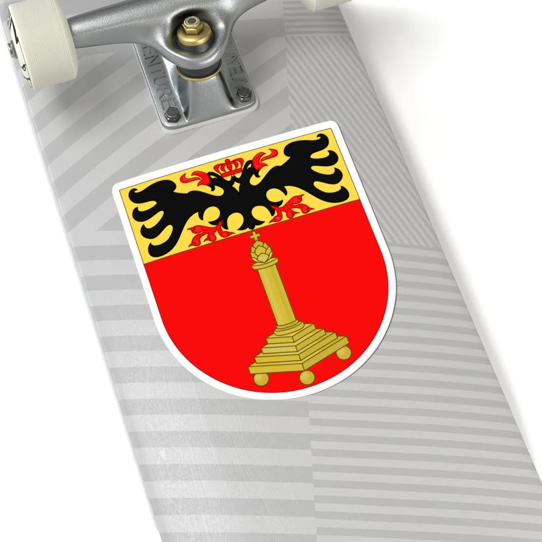 Wapen van Sint-Truiden (Belgium) (Coat of Arms) STICKER Vinyl Kiss-Cut Decal - The Sticker Space