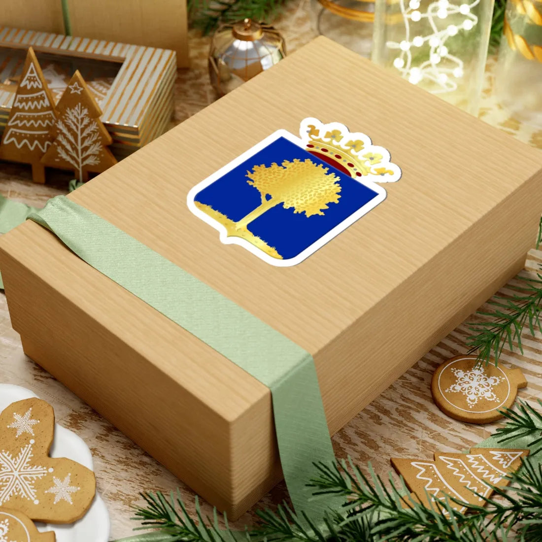 Wapen van Stad Delden (Netherlands) (Coat of Arms) STICKER Vinyl Kiss-Cut Decal - The Sticker Space