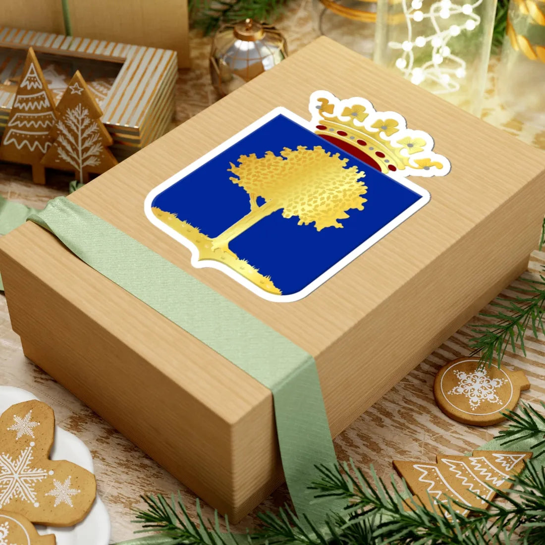 Wapen van Stad Delden (Netherlands) (Coat of Arms) STICKER Vinyl Kiss-Cut Decal - The Sticker Space