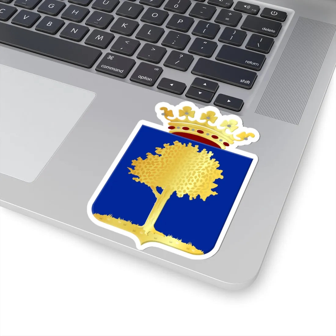 Wapen van Stad Delden (Netherlands) (Coat of Arms) STICKER Vinyl Kiss-Cut Decal - The Sticker Space