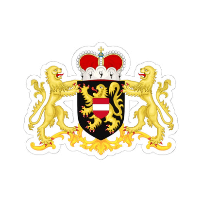 Wapen van Vlaams-Brabant (Belgium) (Coat of Arms) STICKER Vinyl Kiss-Cut Decal 6 Inch White - The Sticker Space