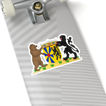 Wapen van West-Vlaanderen (Belgium) (Coat of Arms) STICKER Vinyl Kiss-Cut Decal - The Sticker Space