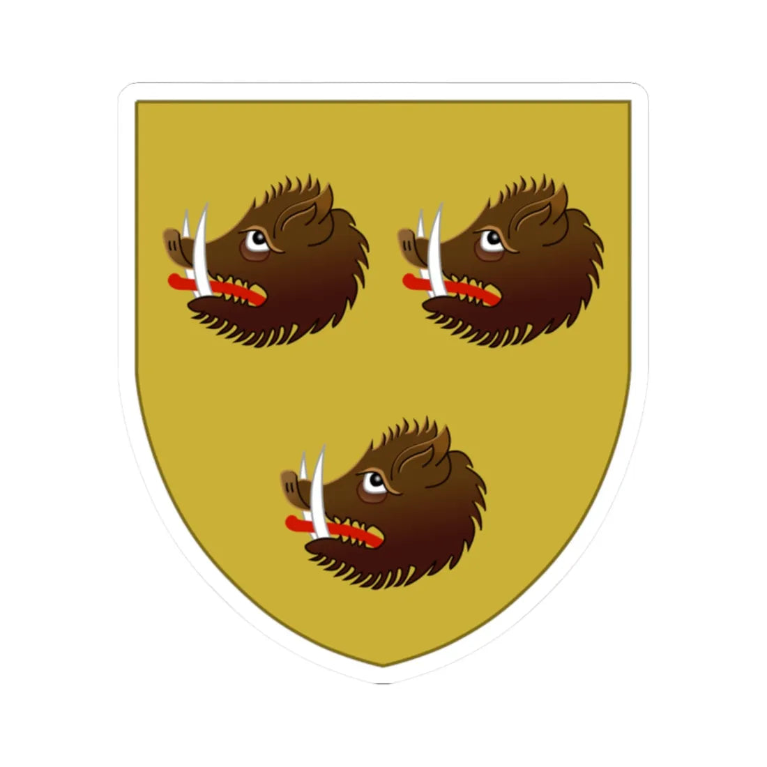 Wapen van Wommelgem (Belgium) (Coat of Arms) STICKER Vinyl Kiss-Cut Decal 2 Inch White - The Sticker Space