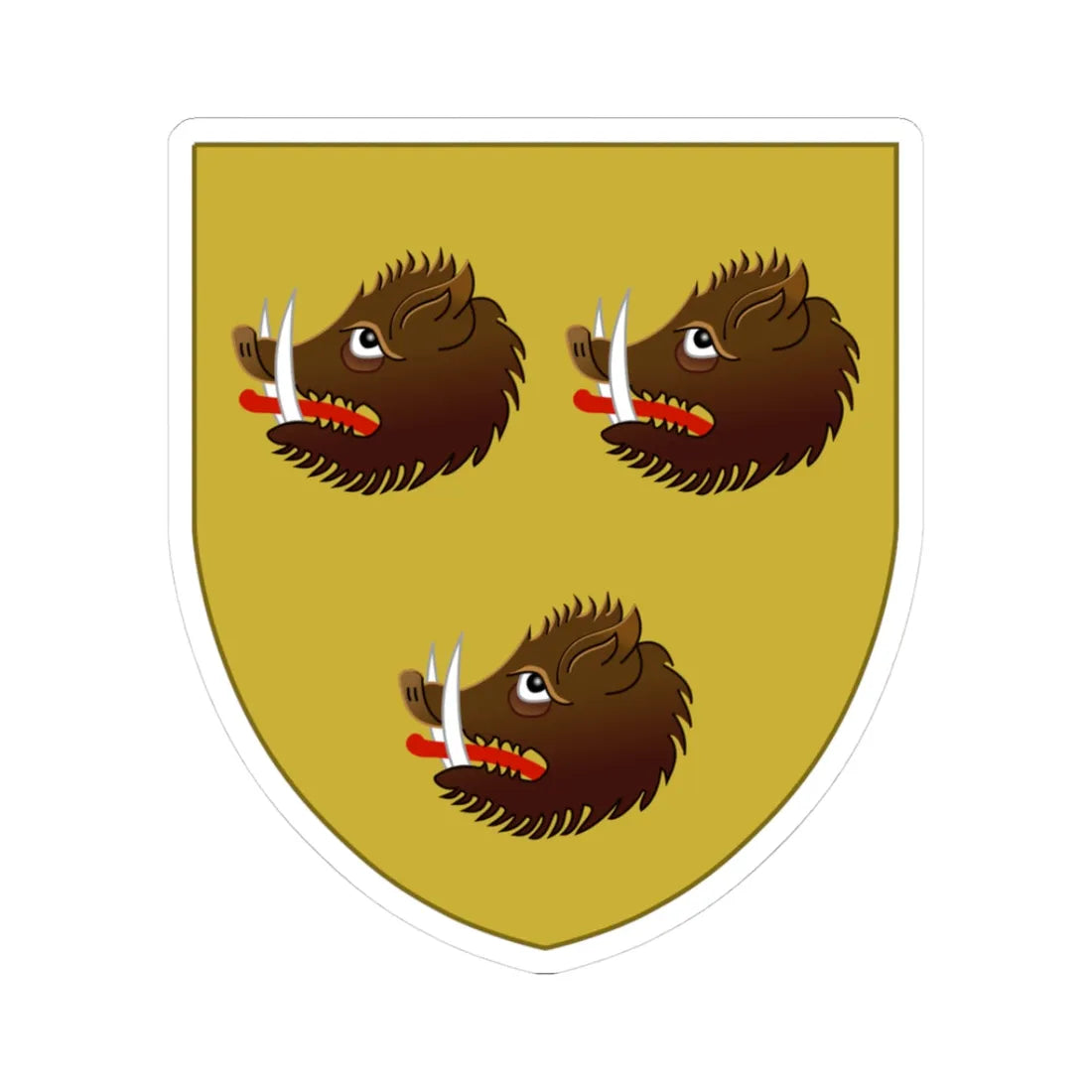 Wapen van Wommelgem (Belgium) (Coat of Arms) STICKER Vinyl Kiss-Cut Decal 3 Inch White - The Sticker Space