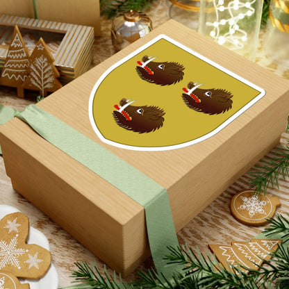 Wapen van Wommelgem (Belgium) (Coat of Arms) STICKER Vinyl Kiss-Cut Decal - The Sticker Space