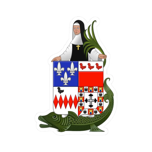 Wapen van Zandhoven (Belgium) (Coat of Arms) STICKER Vinyl Kiss-Cut Decal 2 Inch White - The Sticker Space