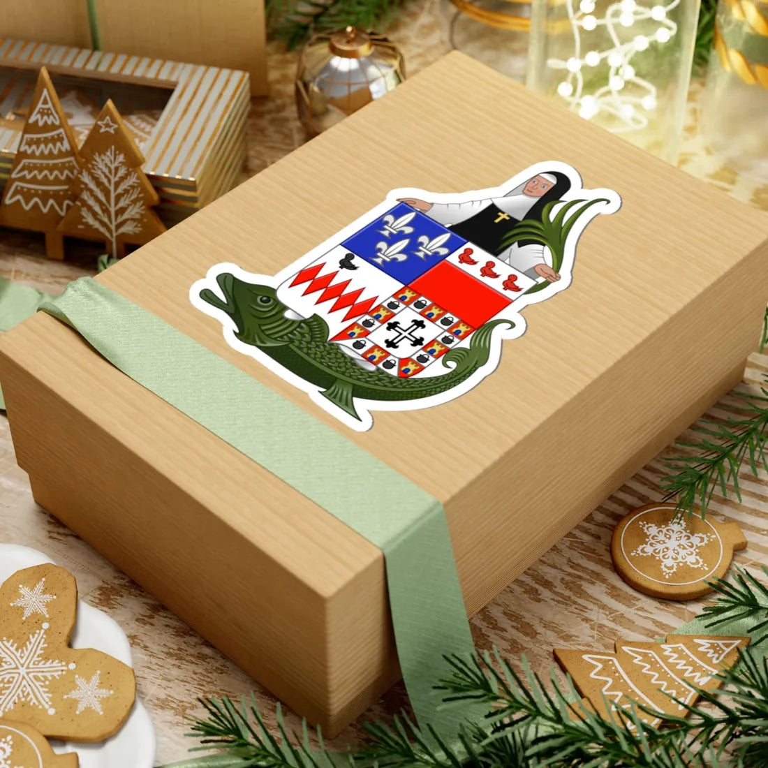 Wapen van Zandhoven (Belgium) (Coat of Arms) STICKER Vinyl Kiss-Cut Decal - The Sticker Space