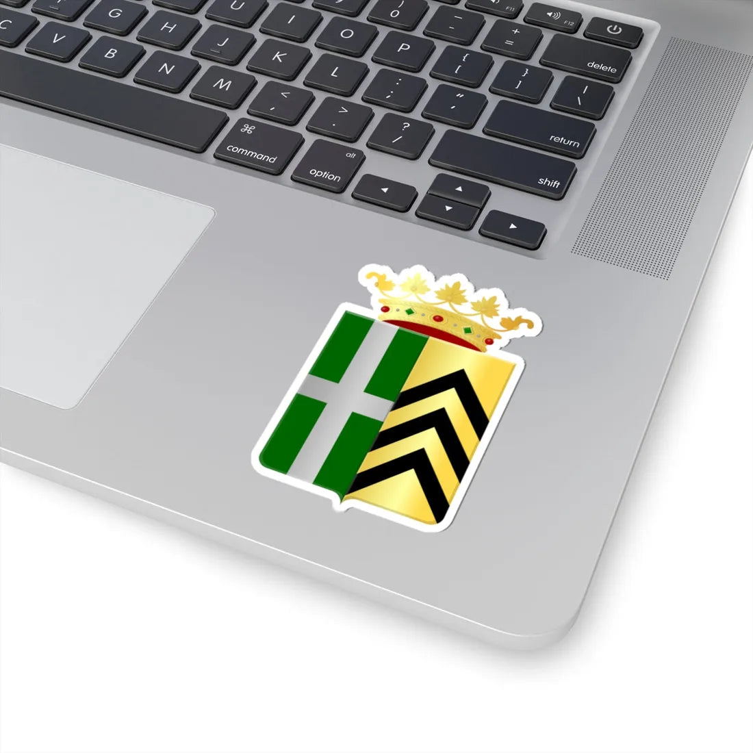 Wapen Zinnik (Belgium) (Coat of Arms) STICKER Vinyl Kiss-Cut Decal - The Sticker Space