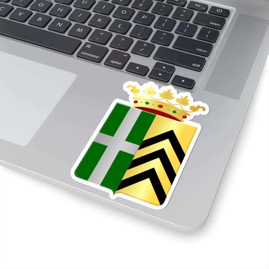 Wapen Zinnik (Belgium) (Coat of Arms) STICKER Vinyl Kiss-Cut Decal - The Sticker Space