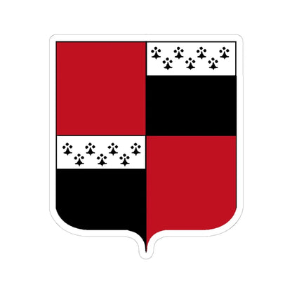 Wapenschild Destelbergen (Belgium) (Coat of Arms) STICKER Vinyl Kiss-Cut Decal 6 Inch White - The Sticker Space