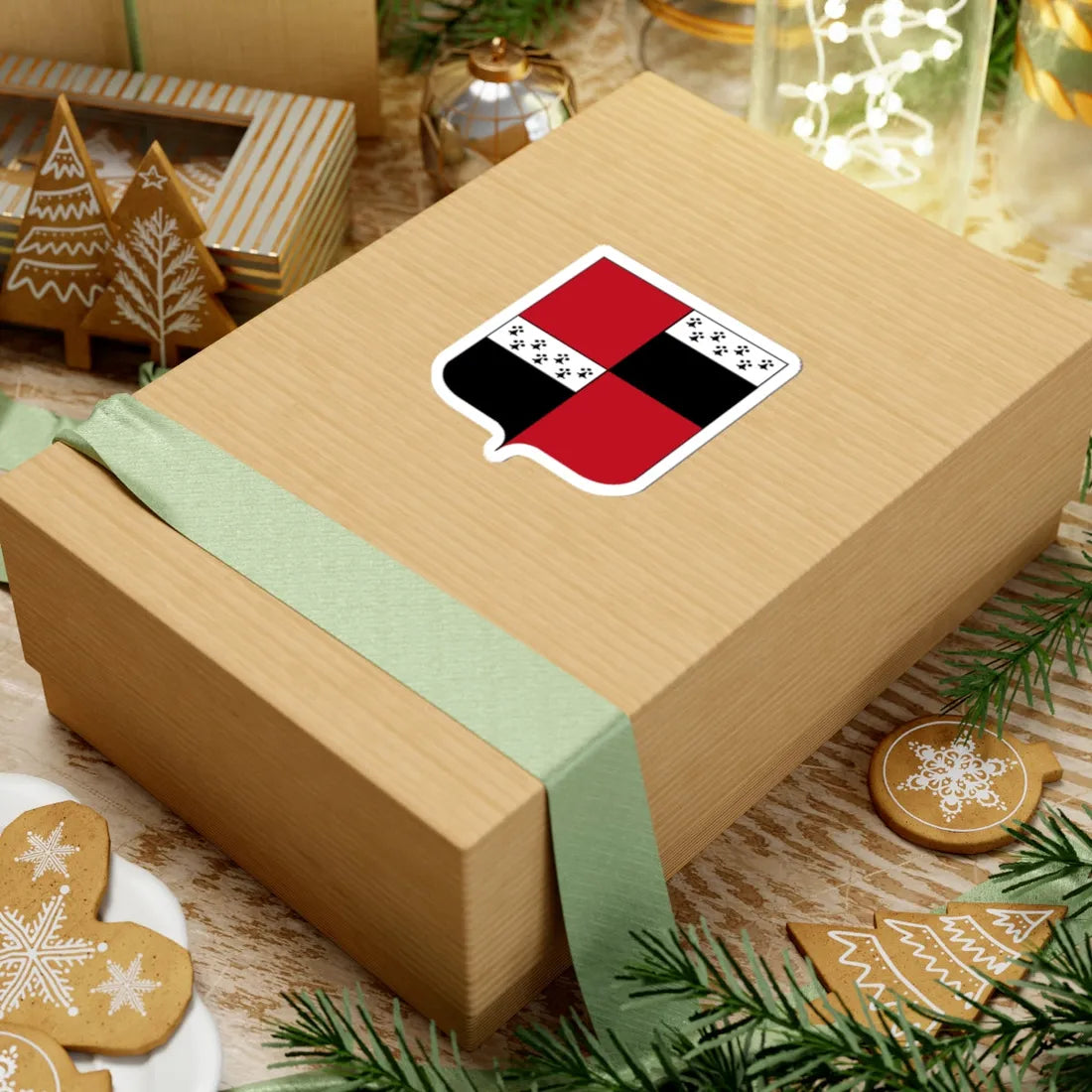 Wapenschild Destelbergen (Belgium) (Coat of Arms) STICKER Vinyl Kiss-Cut Decal - The Sticker Space