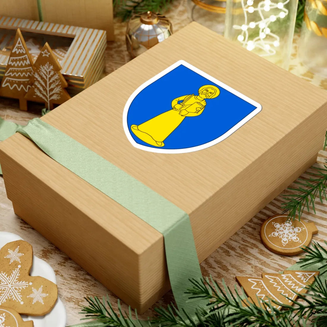 Wapenschild Merksem (Belgium) (Coat of Arms) STICKER Vinyl Kiss-Cut Decal - The Sticker Space