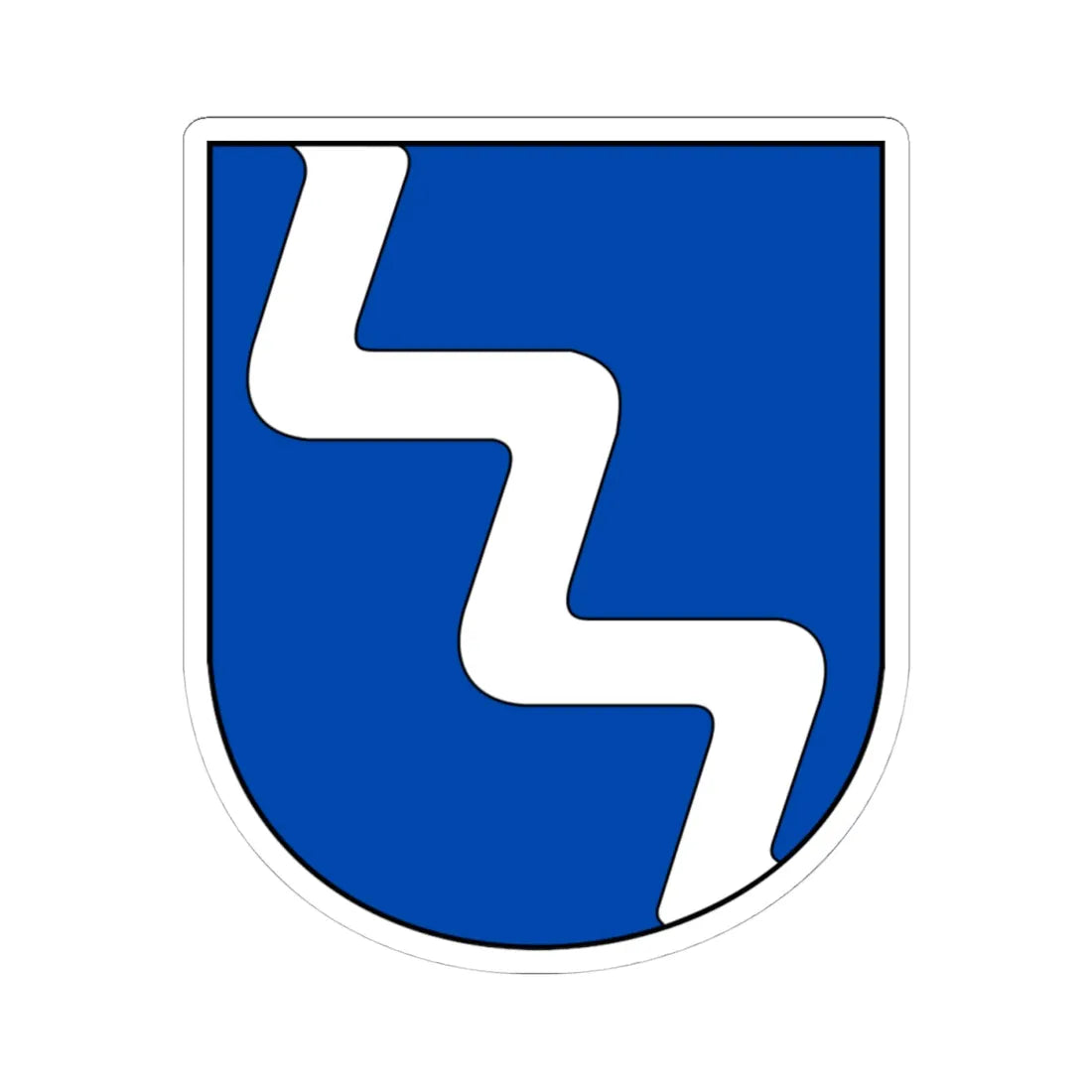 Wappen Aadorf (Switzerland) (Coat of Arms) STICKER Vinyl Kiss-Cut Decal 4 Inch White - The Sticker Space