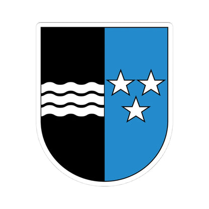 Wappen Aargau matt (Switzerland) (Coat of Arms) STICKER Vinyl Kiss-Cut Decal 4 Inch White - The Sticker Space
