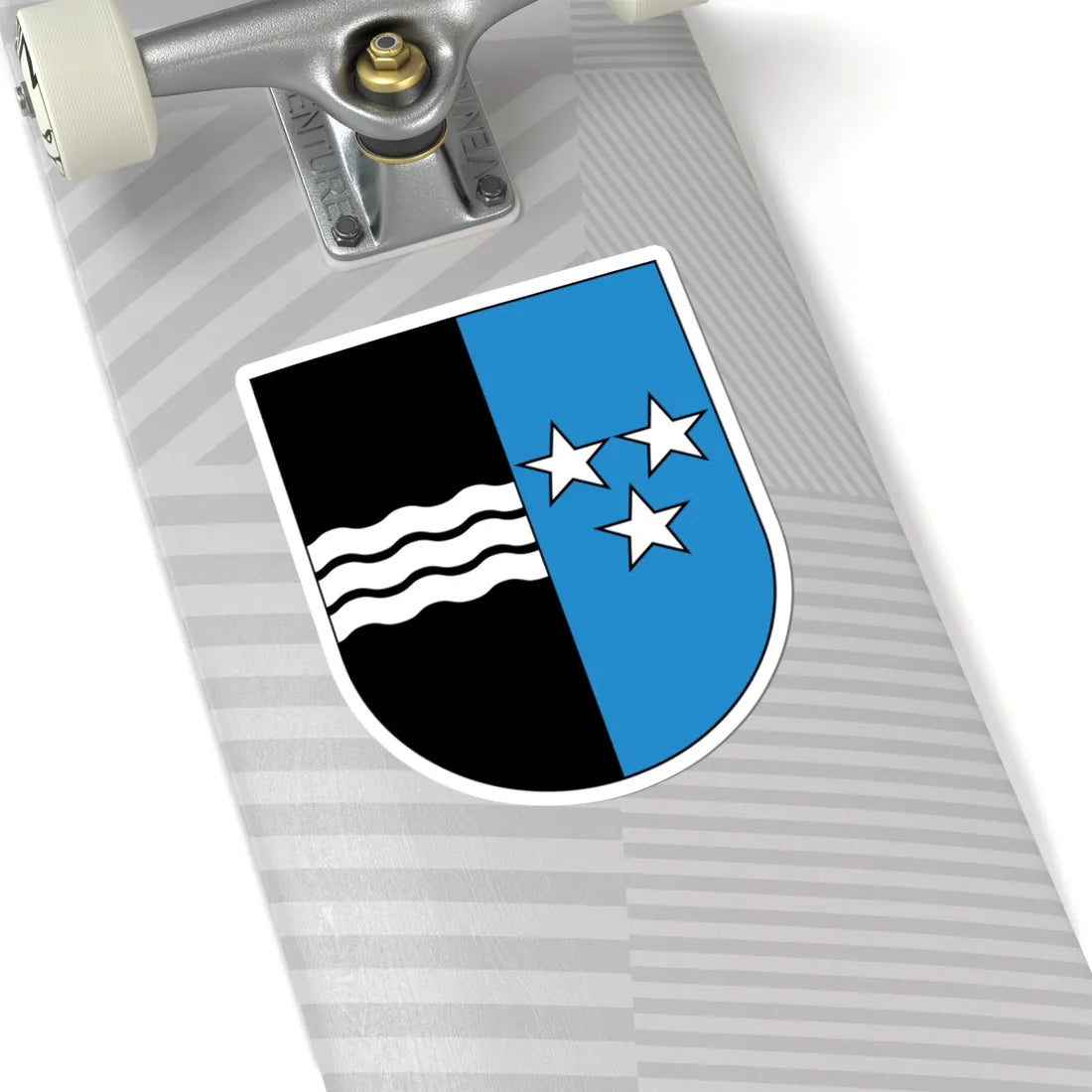 Wappen Aargau matt (Switzerland) (Coat of Arms) STICKER Vinyl Kiss-Cut Decal - The Sticker Space