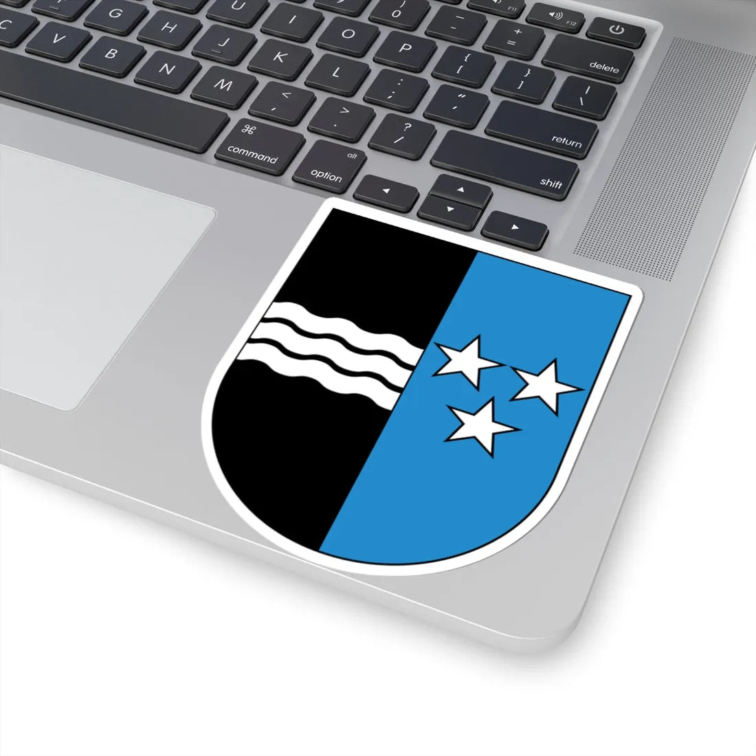 Wappen Aargau matt (Switzerland) (Coat of Arms) STICKER Vinyl Kiss-Cut Decal - The Sticker Space