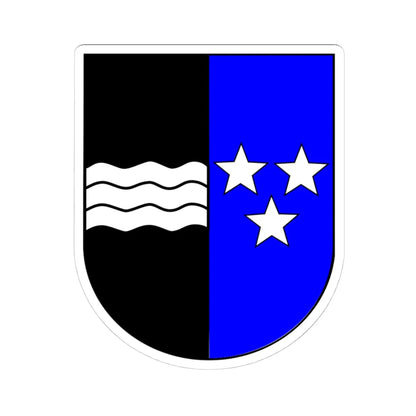 Wappen Aargau (Switzerland) (Coat of Arms) STICKER Vinyl Kiss-Cut Decal 4 Inch White - The Sticker Space