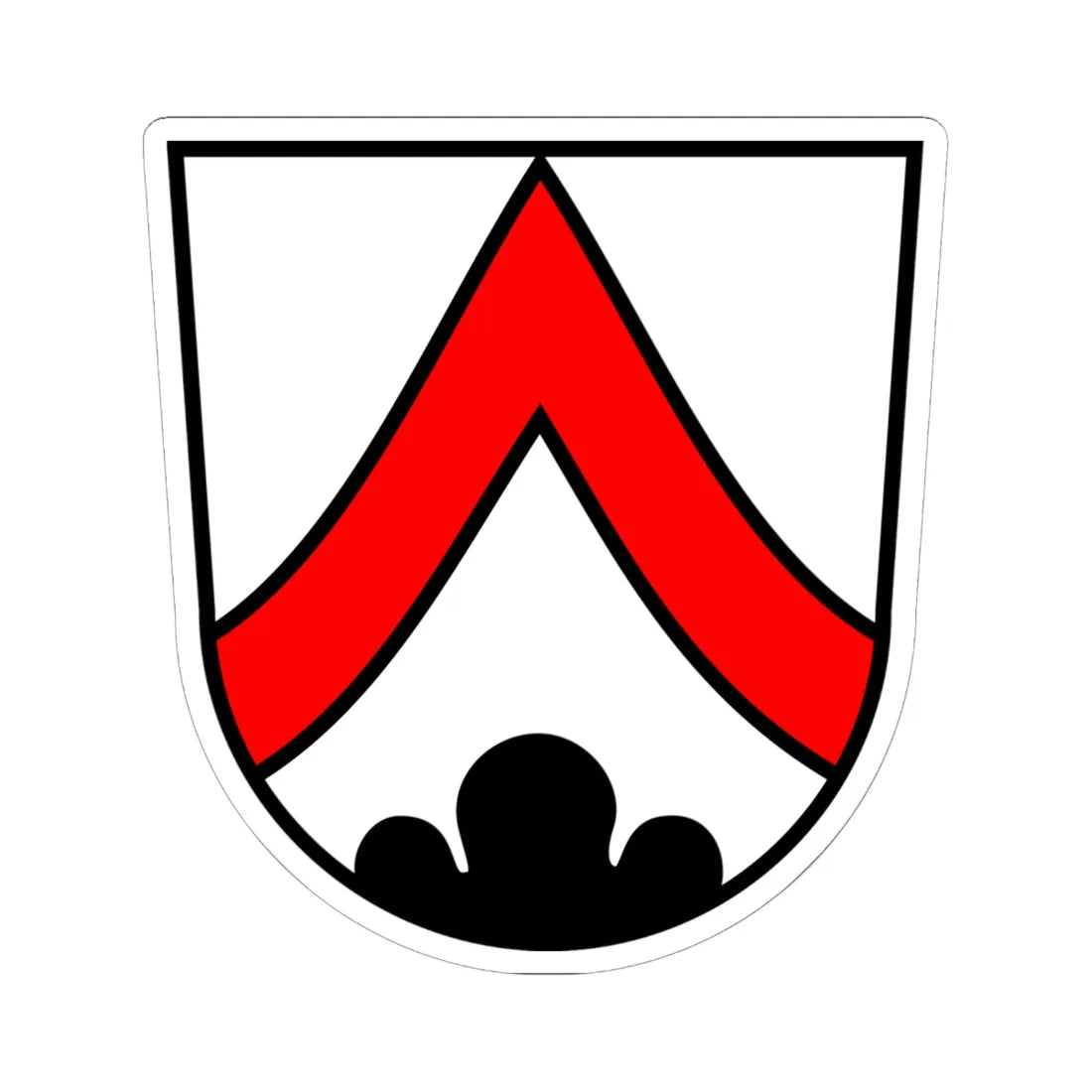 Wappen Absberg (Germany) (Coat of Arms) STICKER Vinyl Kiss-Cut Decal 6 Inch White - The Sticker Space