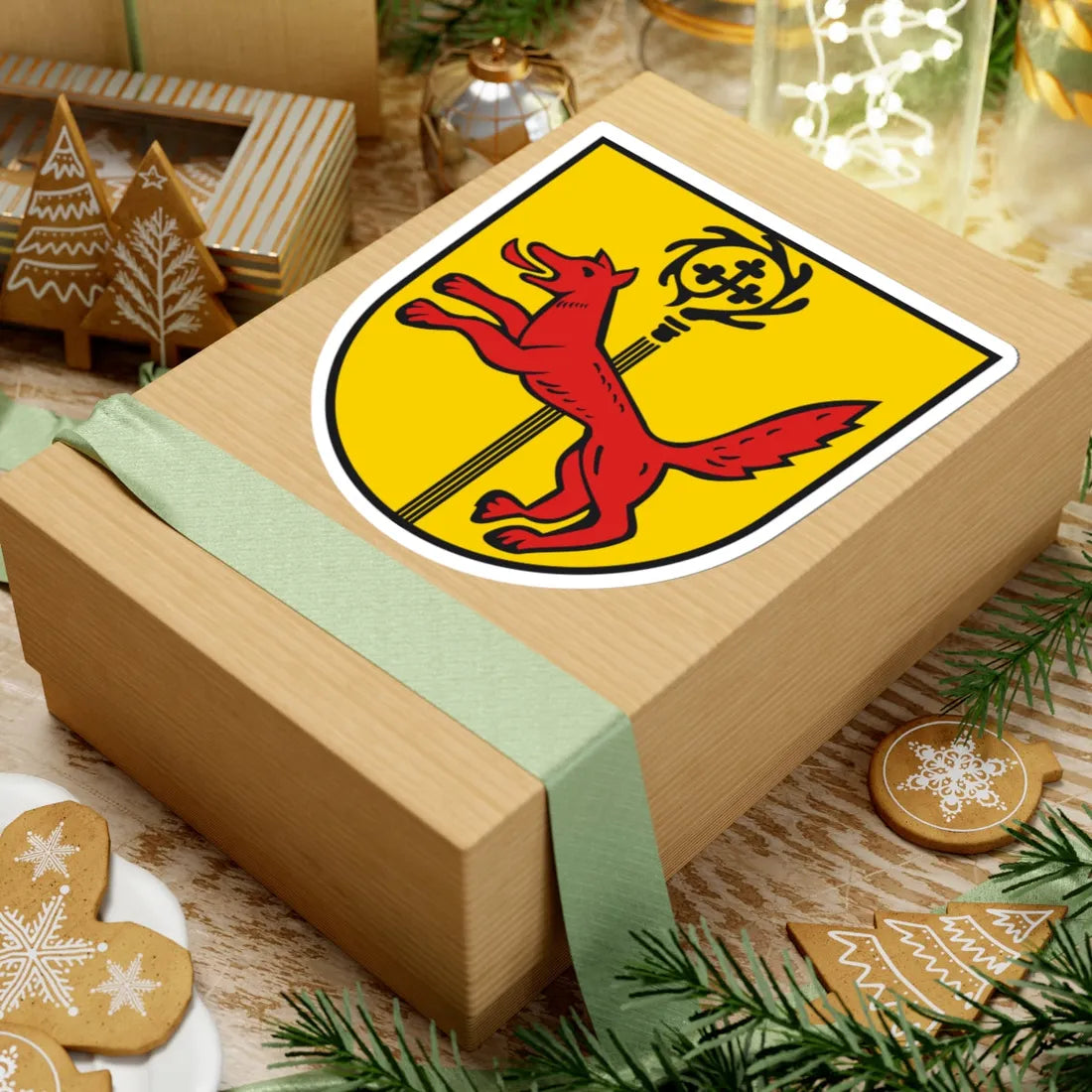 Wappen Abtswind (Germany) (Coat of Arms) STICKER Vinyl Kiss-Cut Decal - The Sticker Space