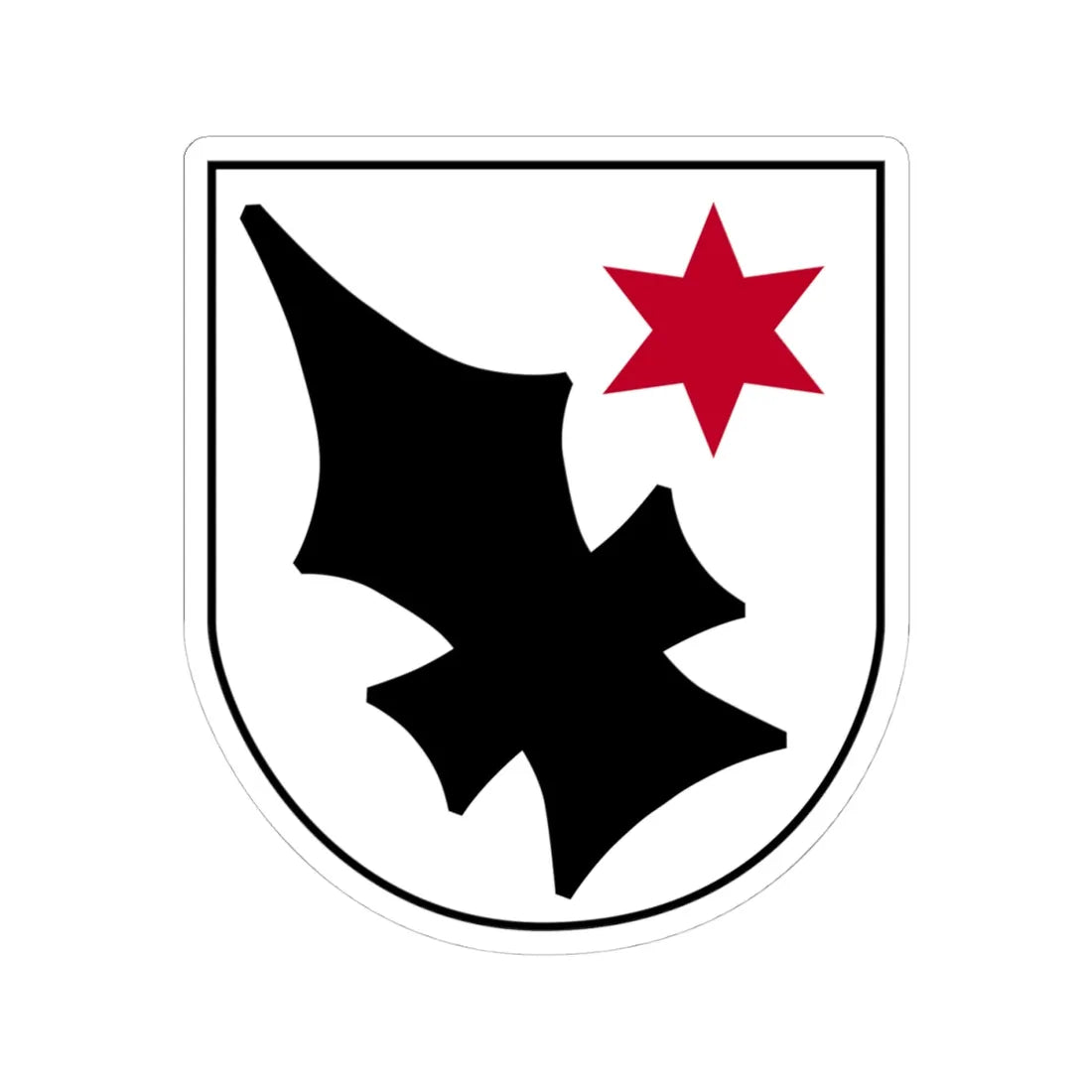 Wappen Aesch BL (Switzerland) (Coat of Arms) STICKER Vinyl Kiss-Cut Decal 4 Inch White - The Sticker Space