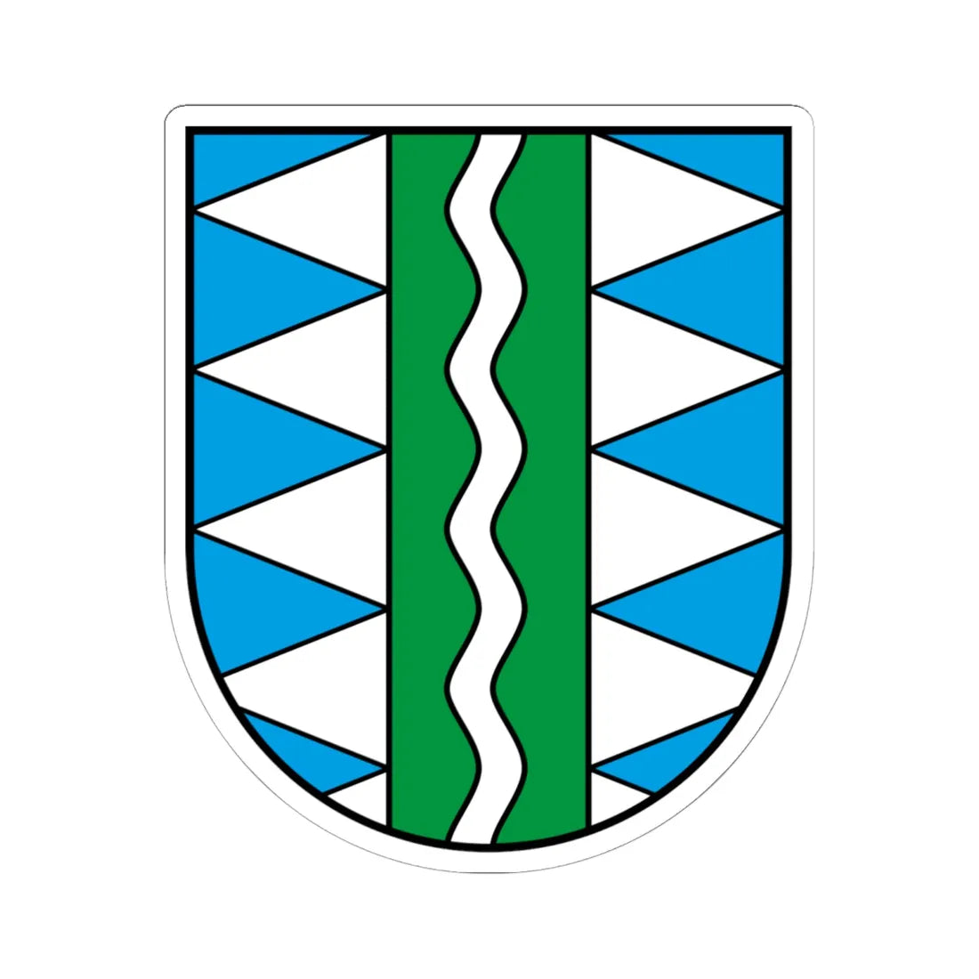 Wappen Ahrntal (Italy) (Coat of Arms) STICKER Vinyl Kiss-Cut Decal 6 Inch White - The Sticker Space