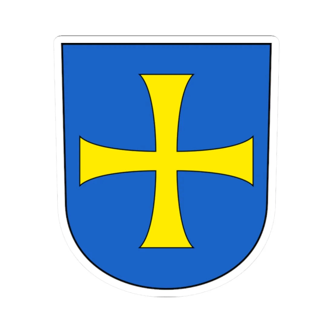 Wappen-Albisrieden (Switzerland) (Coat of Arms) STICKER Vinyl Kiss-Cut Decal 2 Inch White - The Sticker Space