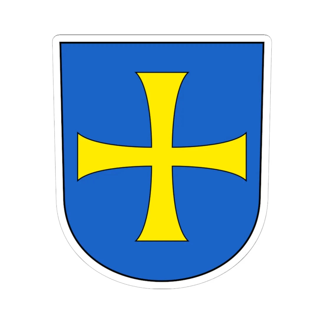 Wappen-Albisrieden (Switzerland) (Coat of Arms) STICKER Vinyl Kiss-Cut Decal 6 Inch White - The Sticker Space