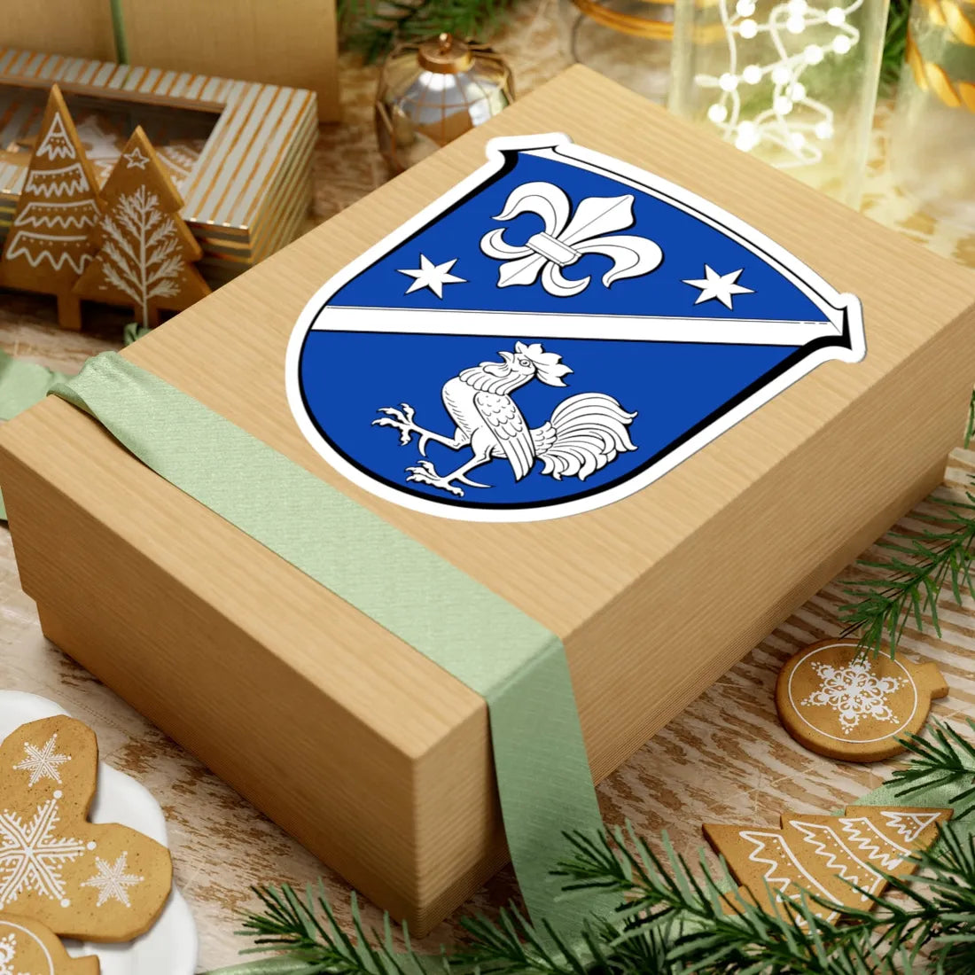 Wappen Alsbach-Hähnlein (Germany) (Coat of Arms) STICKER Vinyl Kiss-Cut Decal - The Sticker Space