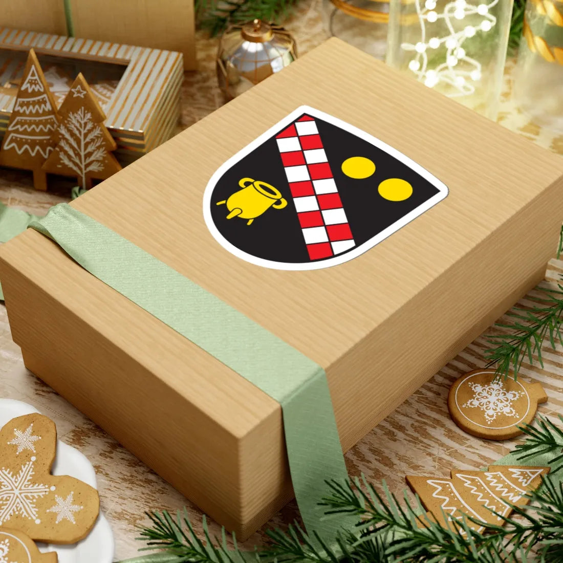 Wappen Altenmuenster (Germany) (Coat of Arms) STICKER Vinyl Kiss-Cut Decal - The Sticker Space