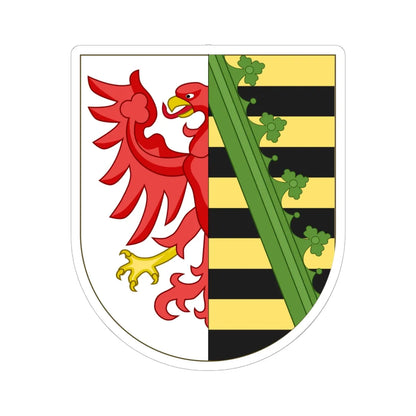 Wappen Anhalt 2 (Germany) (Coat of Arms) STICKER Vinyl Kiss-Cut Decal 6 Inch White - The Sticker Space