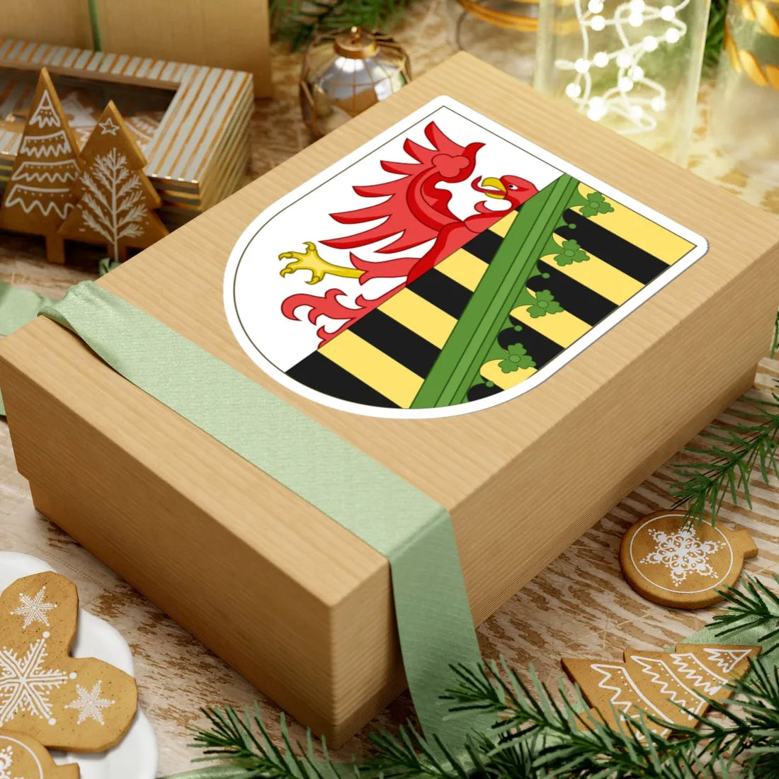 Wappen Anhalt 2 (Germany) (Coat of Arms) STICKER Vinyl Kiss-Cut Decal - The Sticker Space