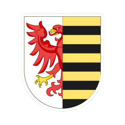 Wappen Anhalt (Germany) (Coat of Arms) STICKER Vinyl Kiss-Cut Decal 3 Inch White - The Sticker Space