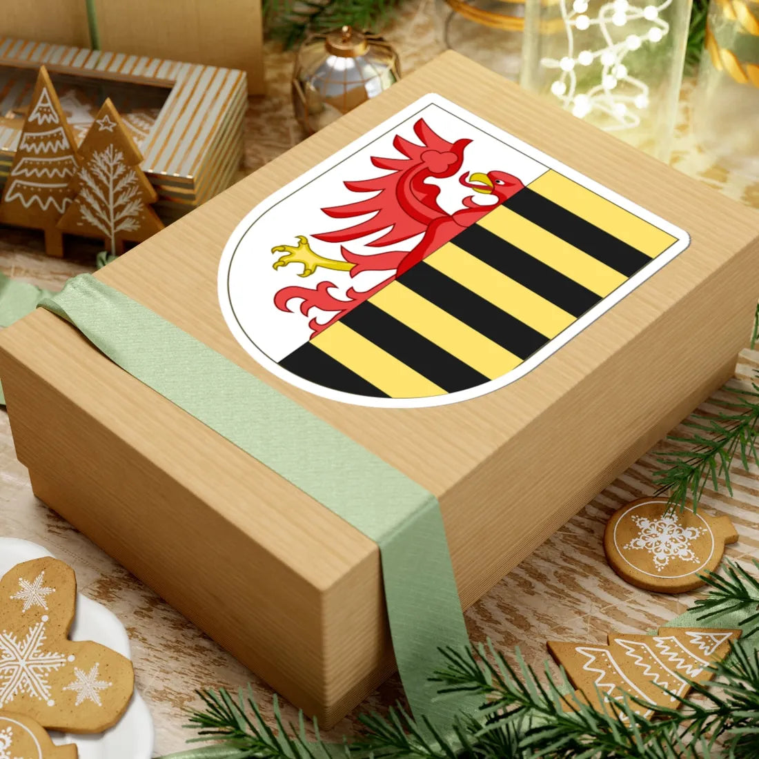 Wappen Anhalt (Germany) (Coat of Arms) STICKER Vinyl Kiss-Cut Decal - The Sticker Space