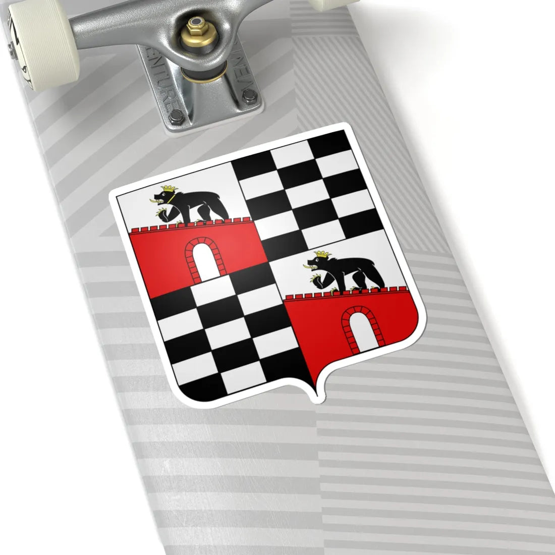 Wappen Anhalt geviert (Germany) (Coat of Arms) STICKER Vinyl Kiss-Cut Decal - The Sticker Space