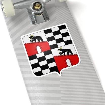 Wappen Anhalt geviert (Germany) (Coat of Arms) STICKER Vinyl Kiss-Cut Decal - The Sticker Space