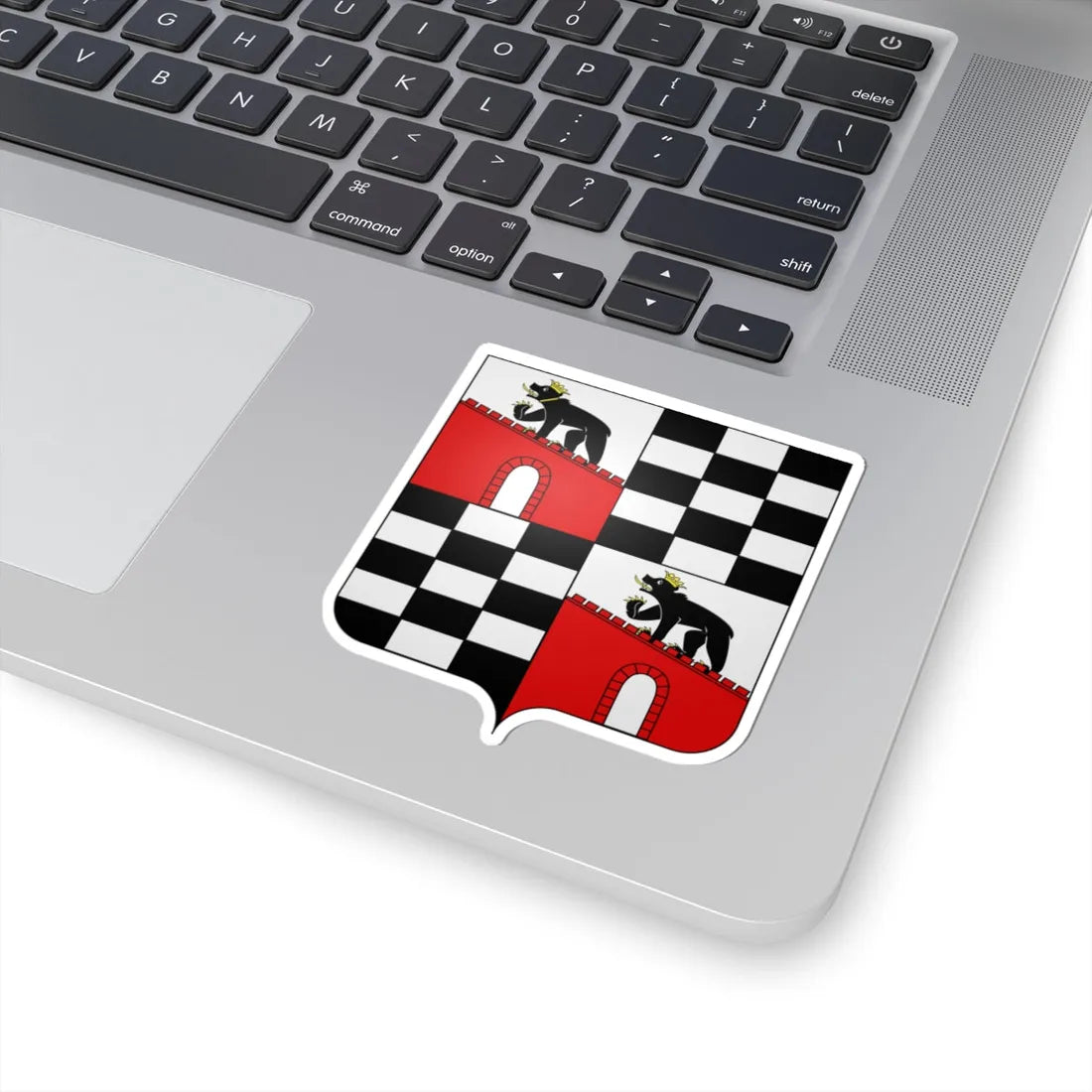 Wappen Anhalt geviert (Germany) (Coat of Arms) STICKER Vinyl Kiss-Cut Decal - The Sticker Space