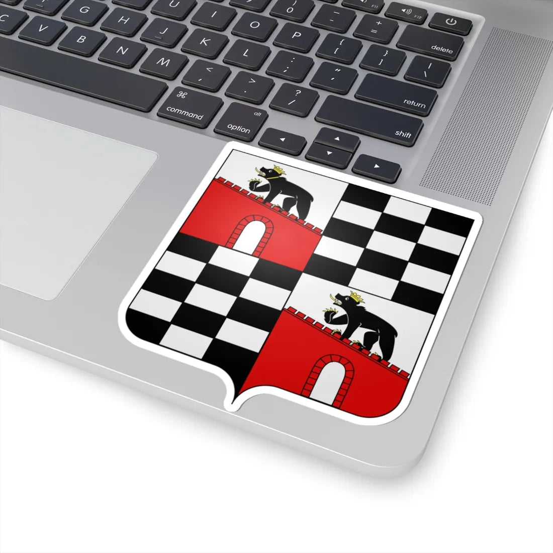 Wappen Anhalt geviert (Germany) (Coat of Arms) STICKER Vinyl Kiss-Cut Decal - The Sticker Space