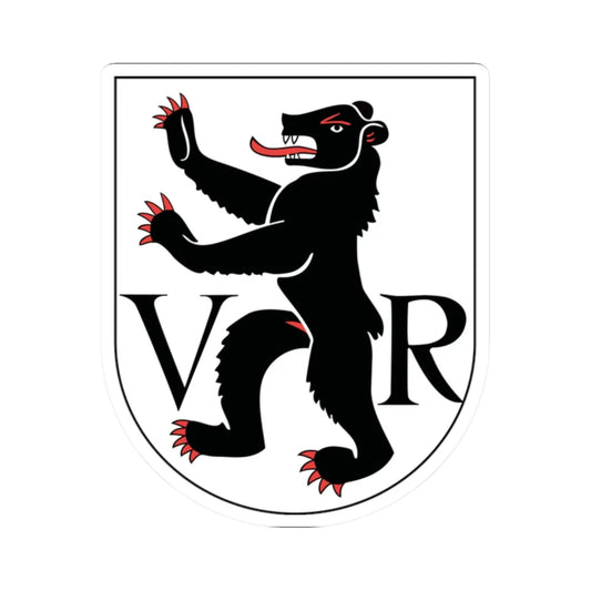 Wappen Appenzell Ausserrhoden matt (Switzerland) (Coat of Arms) STICKER Vinyl Kiss-Cut Decal 2 Inch White - The Sticker Space