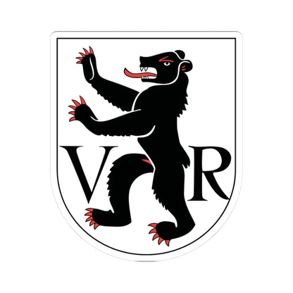 Wappen Appenzell Ausserrhoden matt (Switzerland) (Coat of Arms) STICKER Vinyl Kiss-Cut Decal 3 Inch White - The Sticker Space