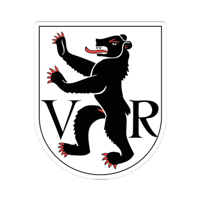 Wappen Appenzell Ausserrhoden matt (Switzerland) (Coat of Arms) STICKER Vinyl Kiss-Cut Decal 4 Inch White - The Sticker Space