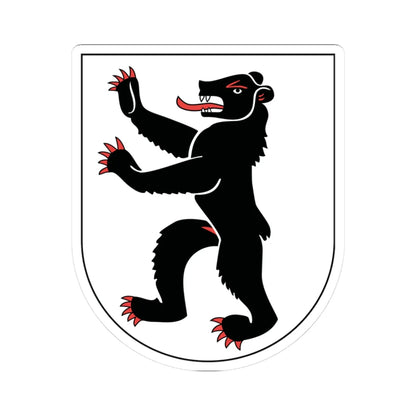 Wappen Appenzell Innerrhoden matt (Switzerland) (Coat of Arms) STICKER Vinyl Kiss-Cut Decal 3 Inch White - The Sticker Space