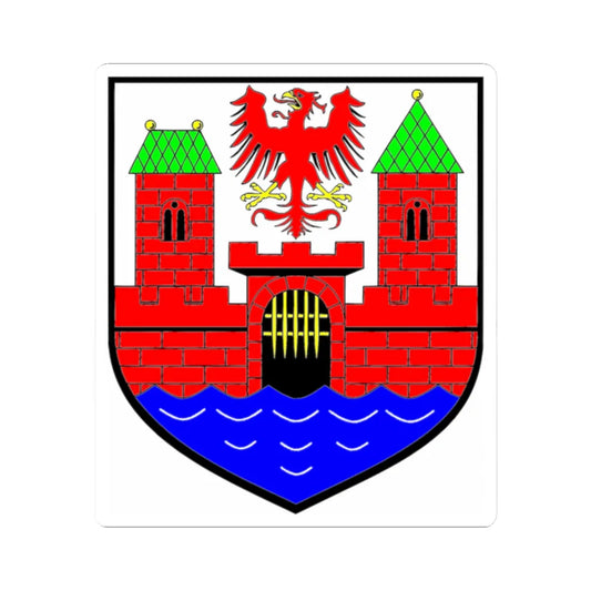 Wappen Arneburg (Germany) (Coat of Arms) STICKER Vinyl Kiss-Cut Decal 2 Inch White - The Sticker Space