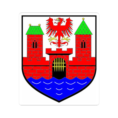Wappen Arneburg (Germany) (Coat of Arms) STICKER Vinyl Kiss-Cut Decal 3 Inch White - The Sticker Space