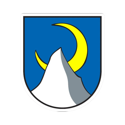 Wappen Au Kanton St. Gallen (Switzerland) (Coat of Arms) STICKER Vinyl Kiss-Cut Decal 2 Inch White - The Sticker Space